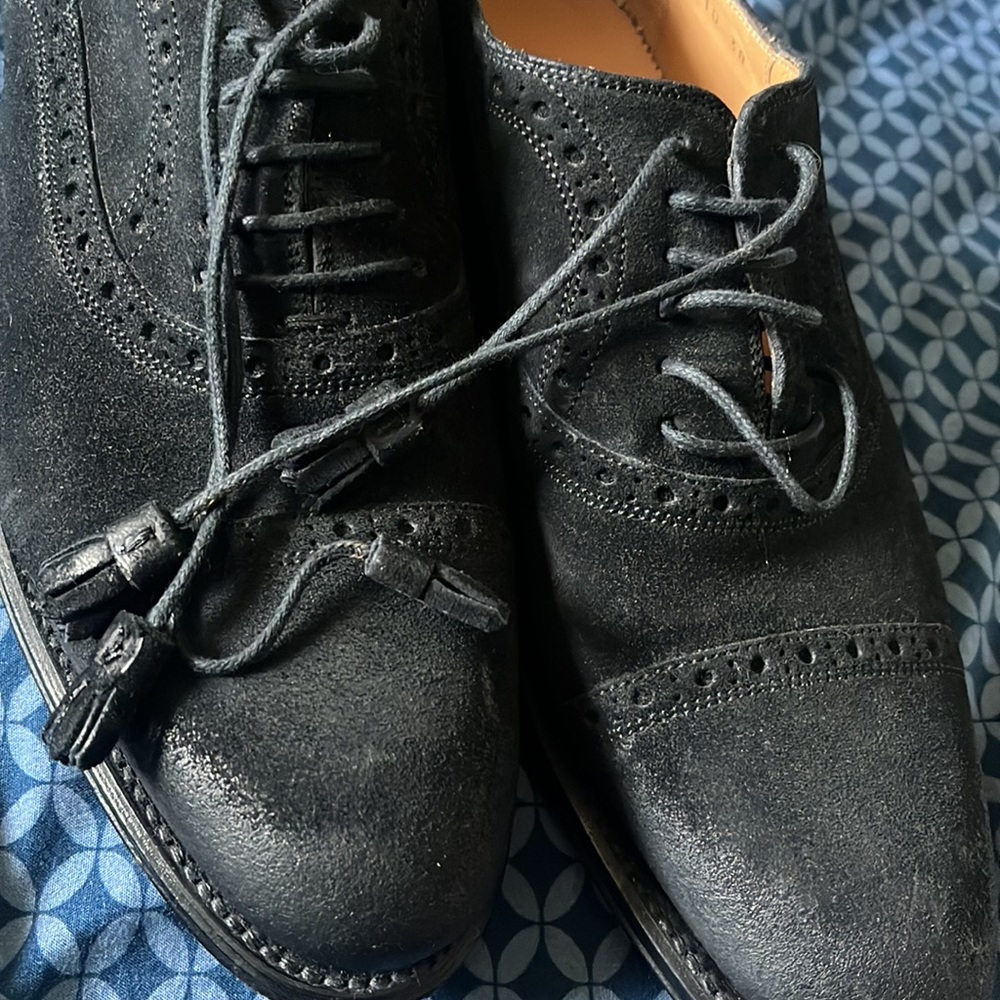 GUCCI Goodyear Brogue Oxford Cap Toe Leather Lace Up Loafer Shoes - Picture 9 of 11